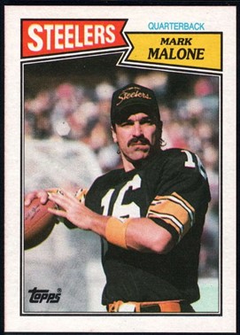 Amazon.com: Football NFL 1987 Topps #284 Mark Malone NM-MT+ Steelers:  Collectibles & Fine Art