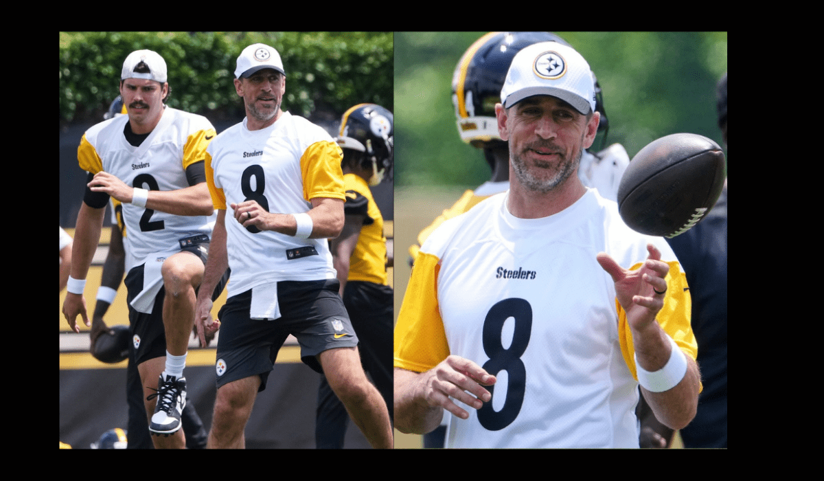 Primer dia de Aaron Rodgers como Steelers
