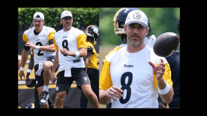 Primer dia de Aaron Rodgers como Steelers
