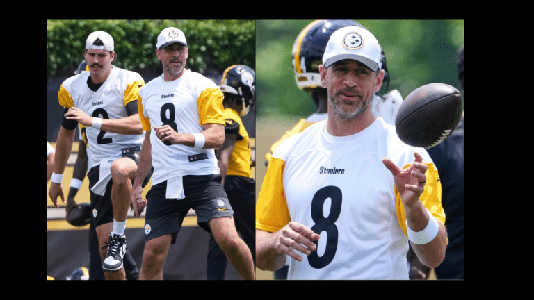 Primer dia de Aaron Rodgers como Steelers