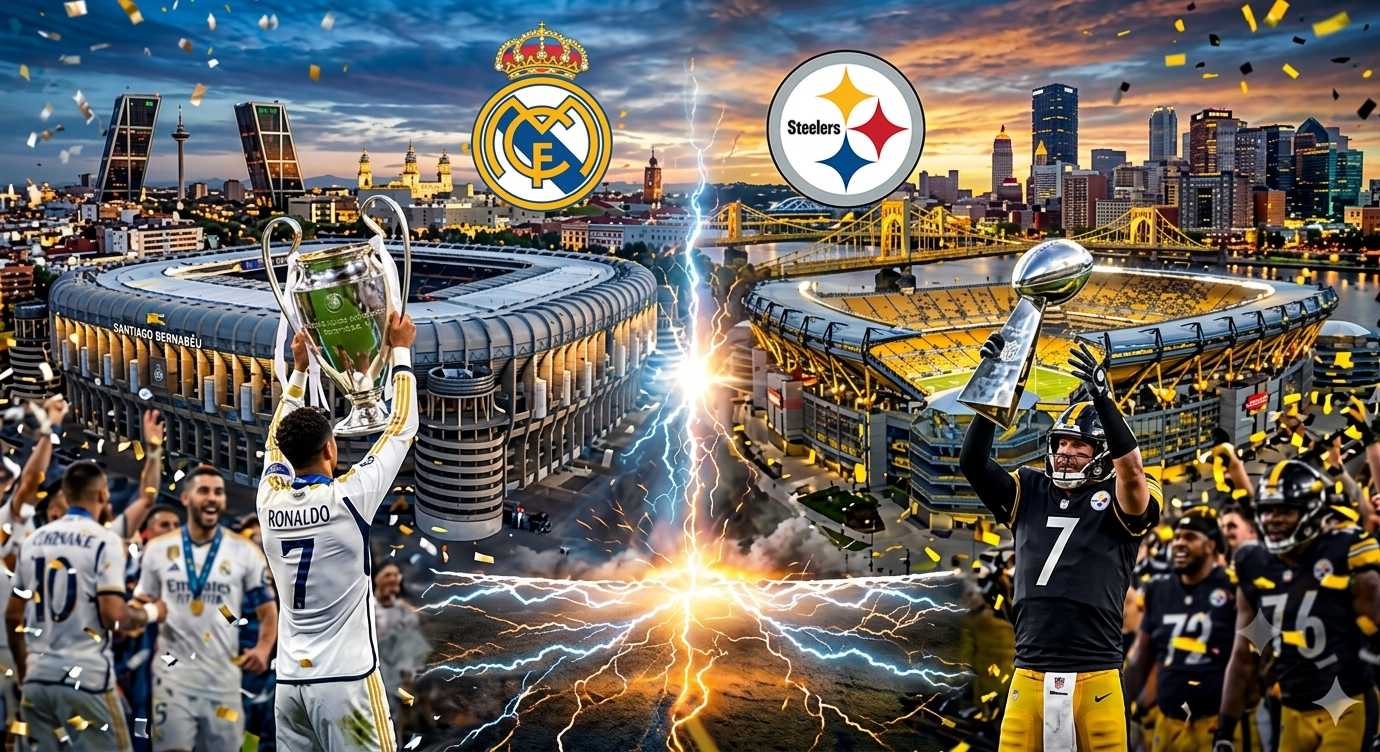 Lee más sobre el artículo El Hilo Invisible: Todo lo que une al Real Madrid y a los Pittsburgh Steelers